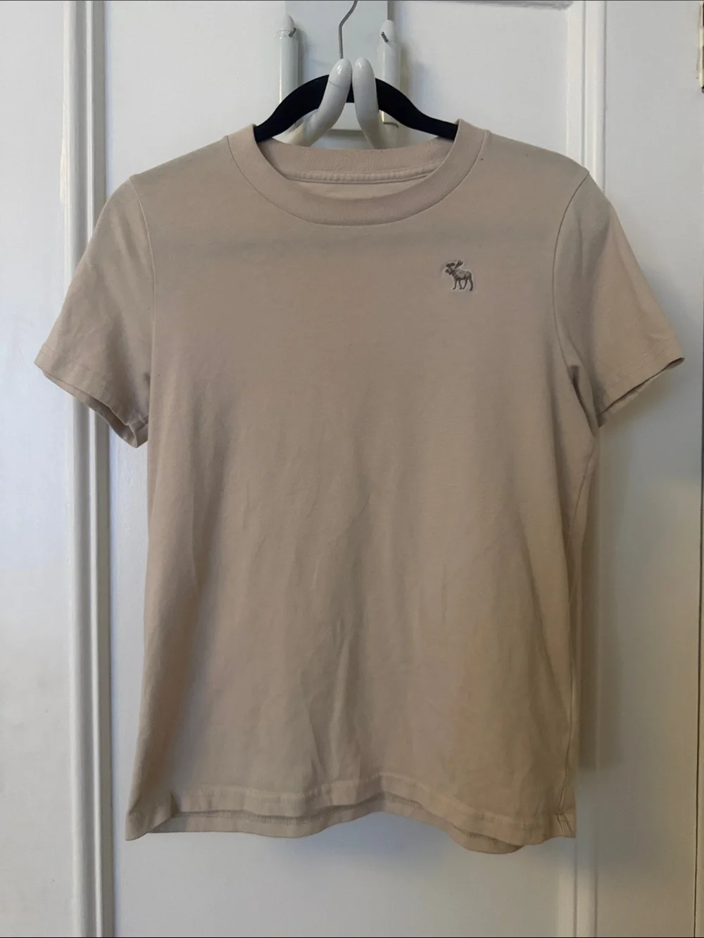 Abercrombie & Fitch Cream Short Sleeve Tee size 13/14